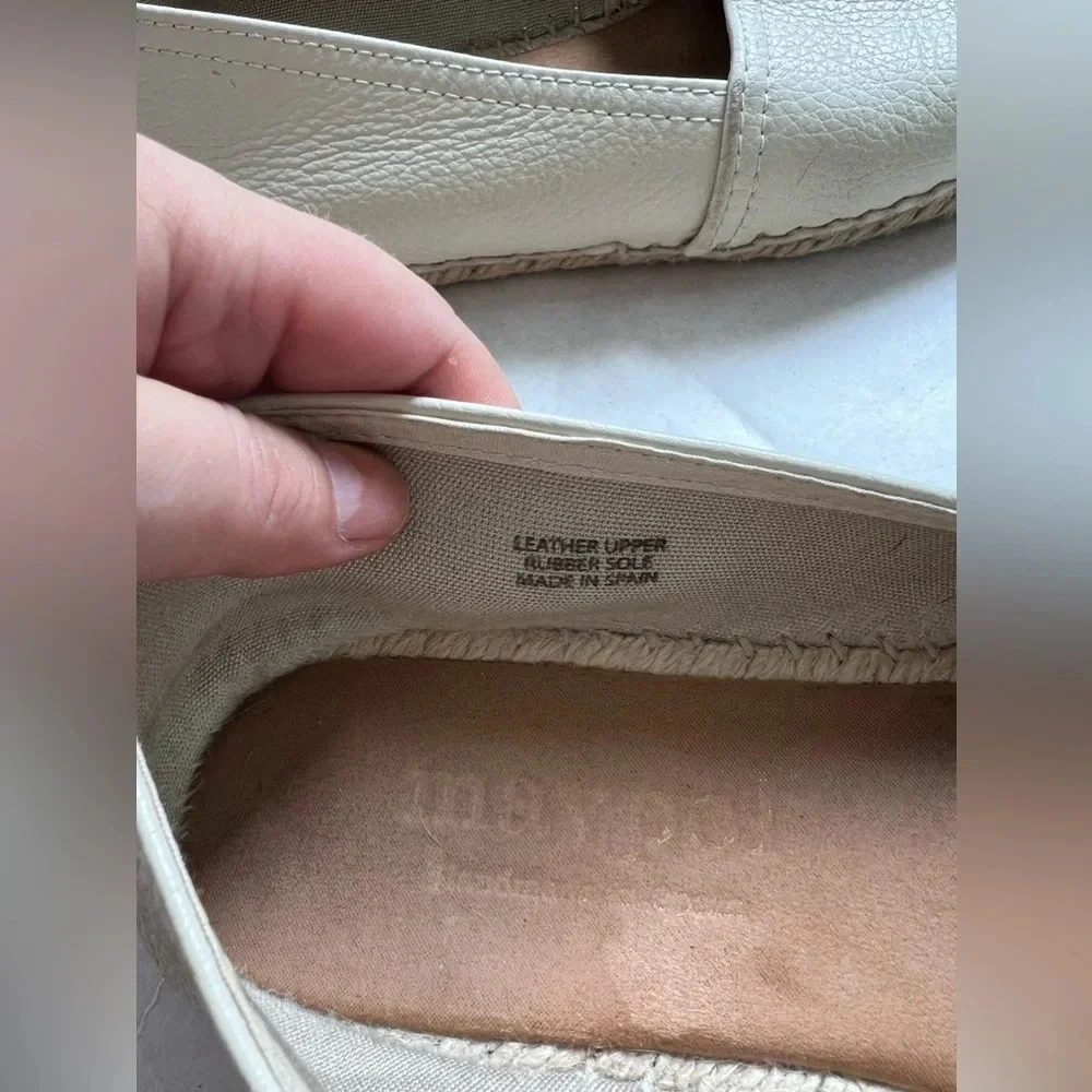 Maypol Selena Women's Nude Beige Pebbled Leather Espadrille Shoes Size EUR 39